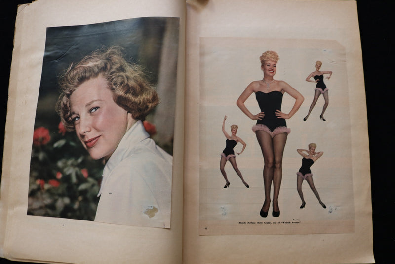 1950'S MOVIE STARS SCRAPBOOK - SHIRLEY TEMPLE - BARBARA STANWYCK - E 24944