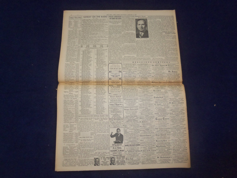 1945 JAN 6 NEW YORK TIMES - ALLIES CUT 3 MILES INTO NAZI BULGE IN NORTH- NP 6644