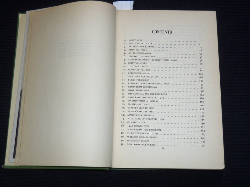 1948 JIM FARLEY'S STORY THE ROOSEVELT YEARS BOOK - AUTHOR INSCRIBED - KD 4270F