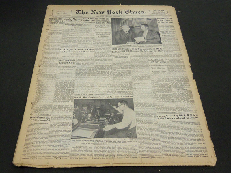 1952 NOV 13 NEW YORK TIMES - DODGE BEGINS BUDGET STUDY FOR EISENHOWER - NT 4528