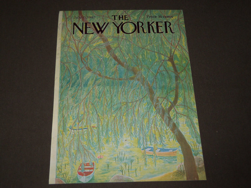 1967 JULY 15 NEW YORKER MAGAZINE FRONT COVER ONLY - GREAT ART FOR FRAMING