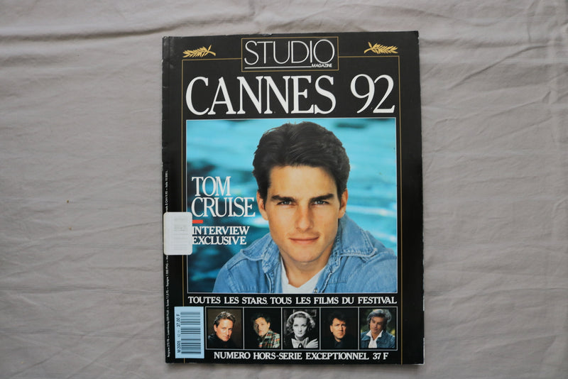 1992 STUDIO MAGAZINE - SPECIAL CANNES 92 TOM CRUISE COVER - FRENCH - E 19960