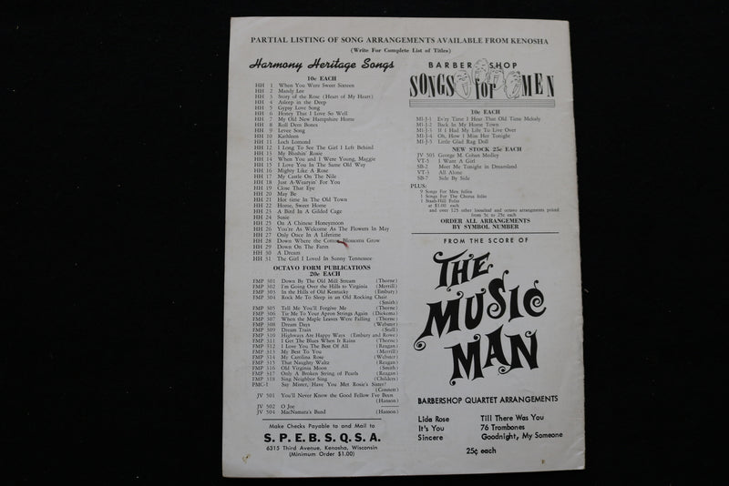1959 JULY THE HARMONIZER MAGAZINE - FOUR PITCHIKERS COVER - SP 4926A