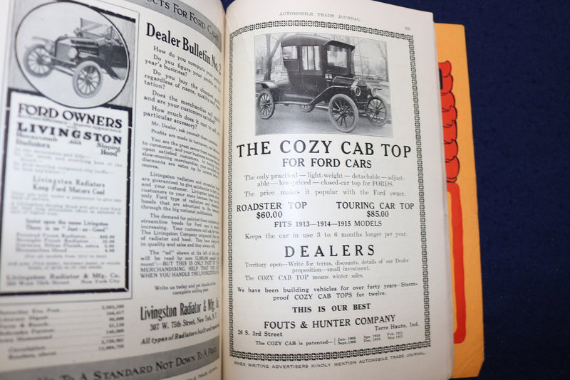 1915 AUGUST AUTOMOBILE TRADE JOURNAL - 1916 IMPROVEMENT NUMBER - K 752