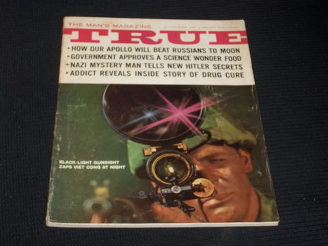 1967 MAY TRUE MAGAZINE - BLACK LIGHT GUNSIGHT FRONT COVER - E 3707