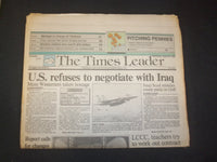 1990 AUG 22 WILKES-BARRE TIMES LEADER -U.S. REFUSES NEGOTIATE WITH IRAQ- NP 7522