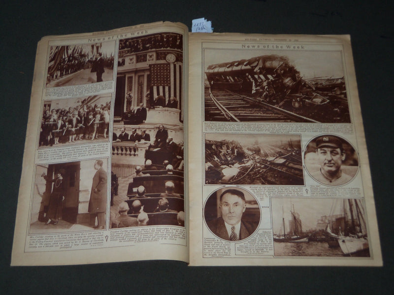 1923 DEC 20 MID-WEEK PICTORIAL MAGAZINE SECTION - RAILROAD SANTA CLAUS - J 3274
