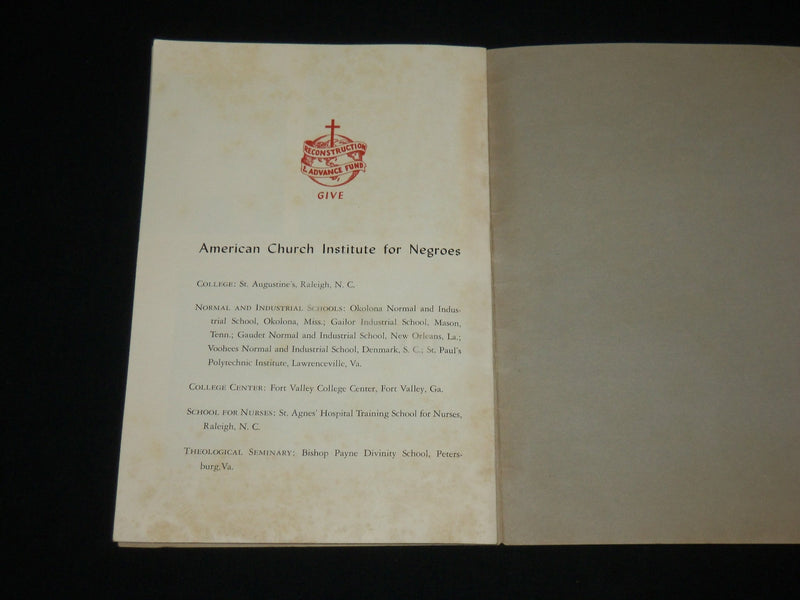 1950'S ONE NATION - RECONSTRUCTION FUND EPISCOPAL CHURCH BOOK - J 6504