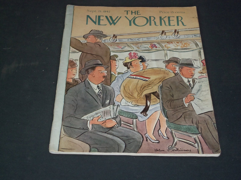 1942 SEPTEMBER 19 THE NEW YORKER MAGAZINE - ILLUSTRATED COVER - NY 879