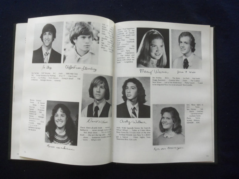 1981 LAKES MOUNTAIN LAKES HIGH SCHOOL YEARBOOK - MOUNTAIN LAKES, NJ - YB 1926U