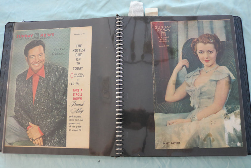 GIANT MOVIE STAR SCRAPBOOK - PAULETTE GODDARD - ALICE FAYE - #5