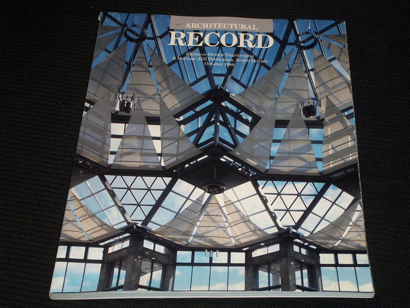 1988 OCTOBER ARCHITECTURAL RECORD MAGAZINE - INDUSTRIAL BUILDINGS COVER - E 978