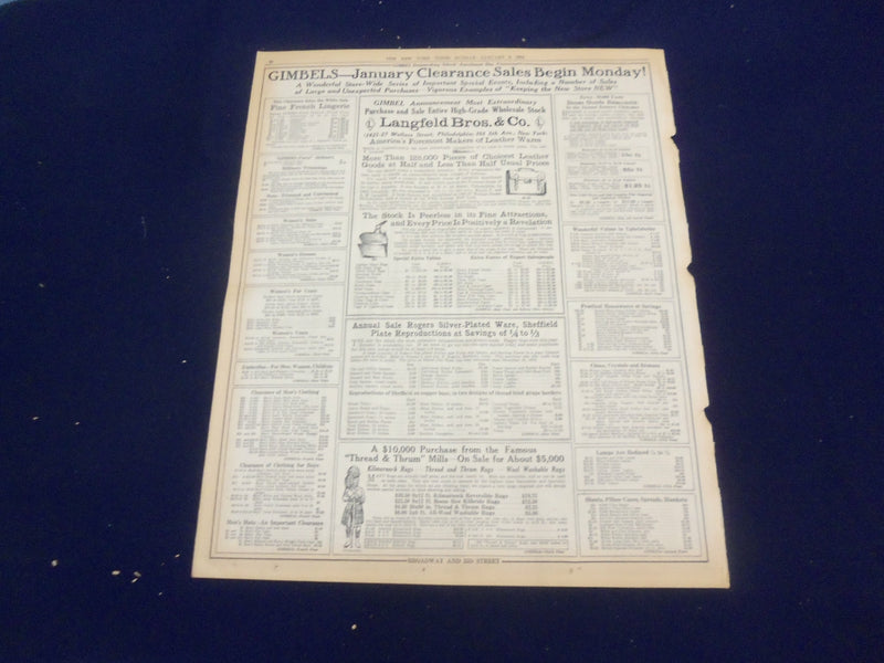 1916 JANUARY 9 NEW YORK TIMES - NEW HAVEN JURORS STILL DEADLOCKED - NT 9056