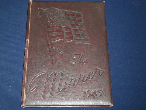 1945 THE MIRROR CENTRAL HIGH SCHOOL YEARBOOK - LIMA OHIO - GREAT PHOTOS - YB 543