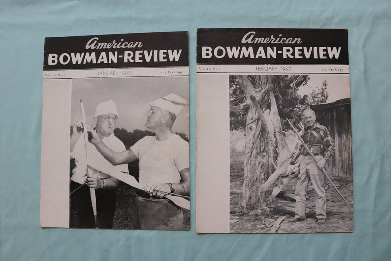1947 AMERICAN BOWMAN-REVIEW MAGAZINE - COMPLETE YEAR - LOT OF 12 - O 3753