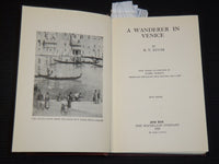 1927 A WANDERER IN VENICE HARDCOVER BOOK BY E. V. LUCAS - KD 9401