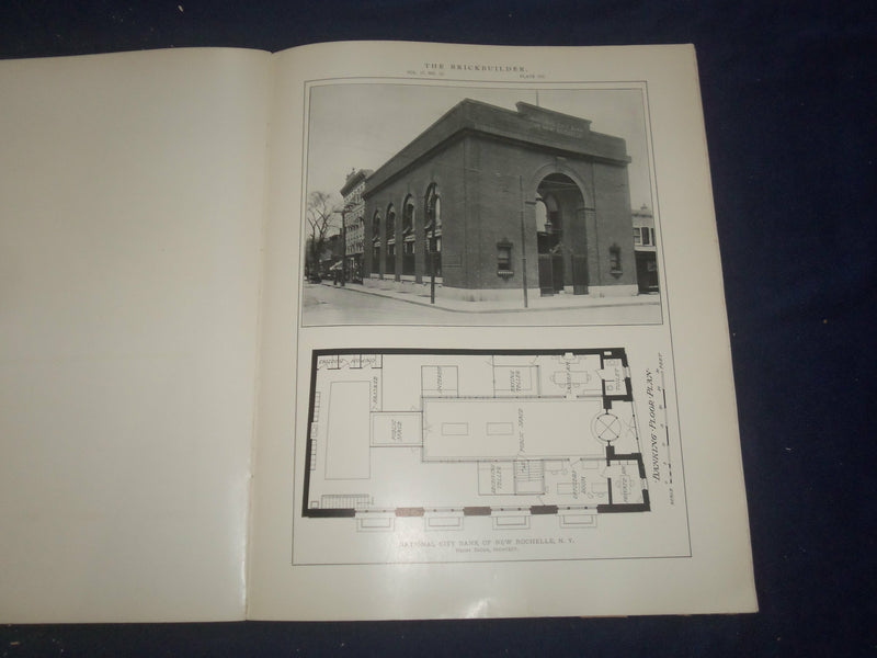 1908 DECEMBER THE BRICKBUILDER MAGAZINE - AN ARCHITECTURAL MONTHLY - ST 258M