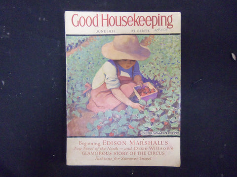 1931 JUNE GOOD HOUSEKEEPING MAGAZINE - ILLUSTRATIONS, STORIES & ADS- ST 3399
