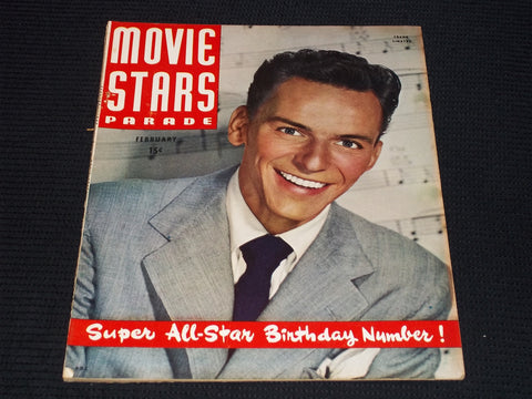1947 FEBRUARY MOVIE STARS PARADE MAGAZINE - FRANK SINATRA FRONT COVER - E 14842
