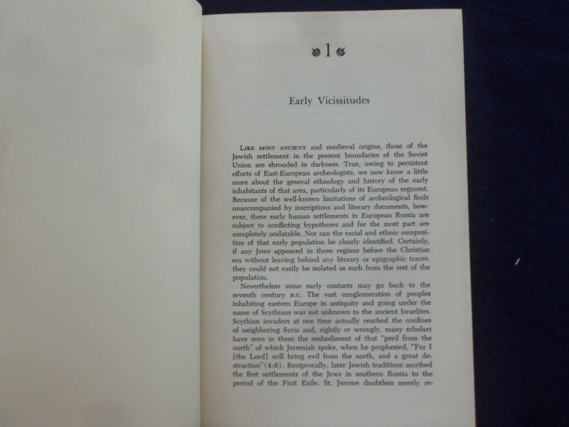 1964 THE RUSSIAN JEW UNDER TSARS HARDCOVER BOOK BY SALO BARON - SIGNED - KD 9308