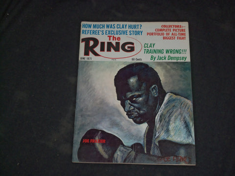 1971 JUNE THE RING MAGAZINE - JOE FRAZIER COVER - CW 664