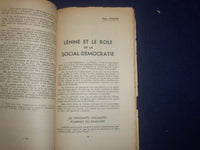 1949 JANUARY CAHIERS DU COMMUNISME - LENINE - FRENCH TEXT - J 6413