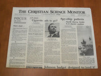 1968 JAN 30 THE CHRISTIAN SCIENCE MONITOR - SPY-SHIP PATTERN-NO. KOREA - NP 4638