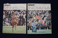 1971 IOWA FOOTBALL PROGRAMS VS. MINNESOTA & INDIANA - LOT OF 2 - K 1706
