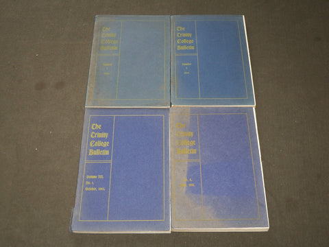 1900-1902 THE TRINITY COLLEGE BULLETIN LOT OF 4 ISSUES - CONNECTICUT - WR 244