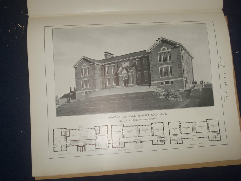 1908 MAY THE BRICKBUILDER MAGAZINE - AN ARCHITECTURAL MONTHLY - ST 258F