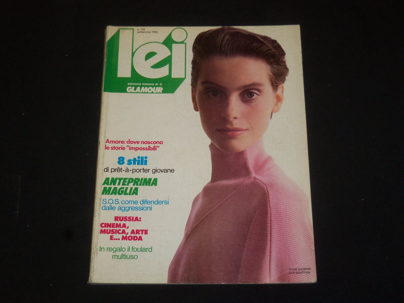 1986 SEPTEMBER LEI MAGAZINE - ITALIAN EDITION OF GLAMOUR - SP 5900