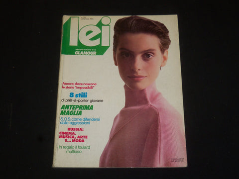 1986 SEPTEMBER LEI MAGAZINE - ITALIAN EDITION OF GLAMOUR - SP 5900