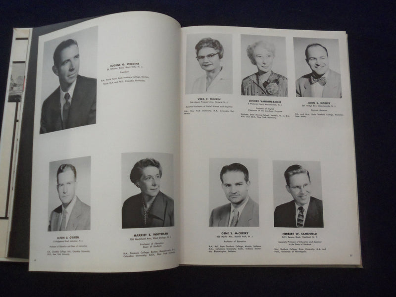 1958 MEMORABILIA NEW JERSEY STATE TEACHERS COLLEGE YEARBOOK - UNION, NJ- YB 3109