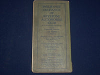 1926 EASTERN TOURS KEYSTONE AUTO CLUB PHILADELPHIA PA GUIDE W/ MAP - J 1878