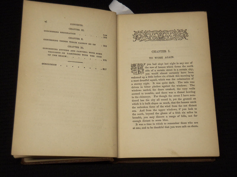 1863 THE EVERY DAY PHILOSOPHER VOLUME - EARLY POSTAGE STAMPS INSIDE - KD 6132L