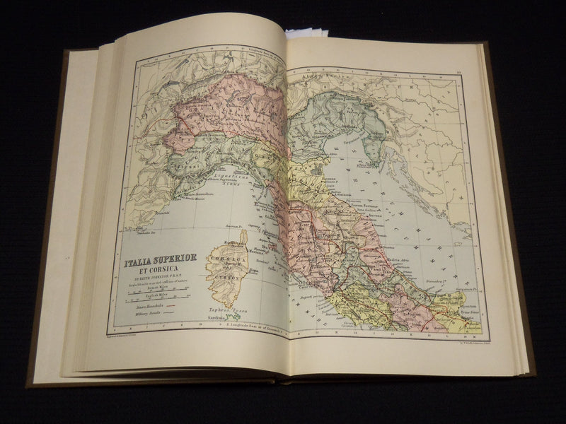 1897 GINN & COMPANY'S CLASSICAL ATLAS - 23 COLOR MAPS - KD 7967