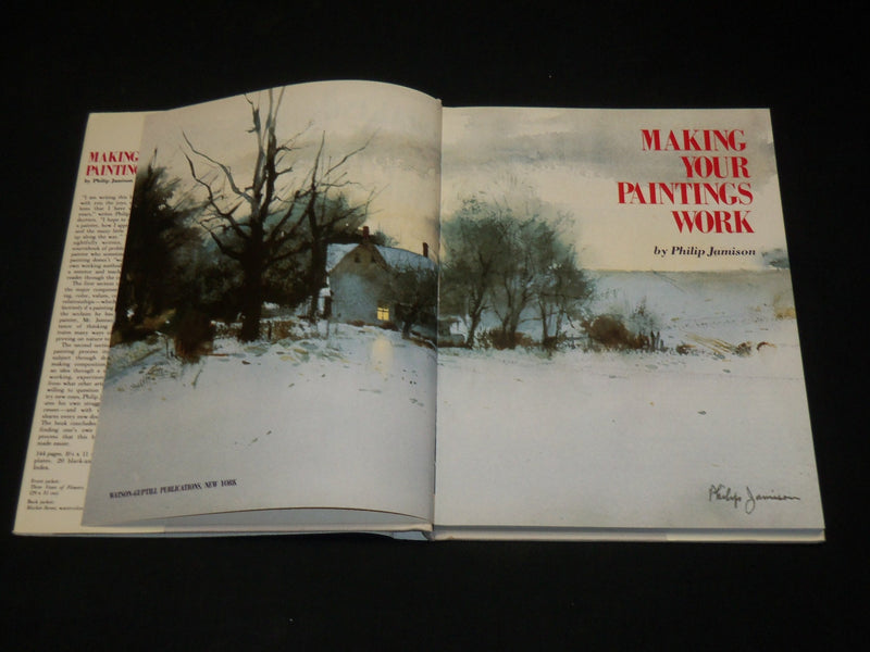 1984 MAKING YOUR PAINTINGS WORK HARDCOVER BOOK BY PHILIP JAMISON - I 1965