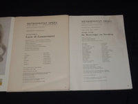 1961-1969 METROPOLITAN OPERA LINCOLN CENTER PROGRAMS LOT OF 17 ISSUES - O 2922B