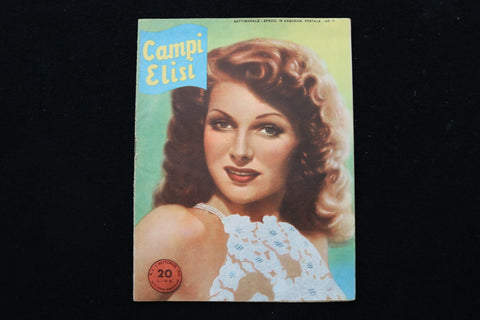 1948 SEPTEMBER 1 CAMPI ELISI MAGAZINE - RITA HAYWORTH COVER - E 26069