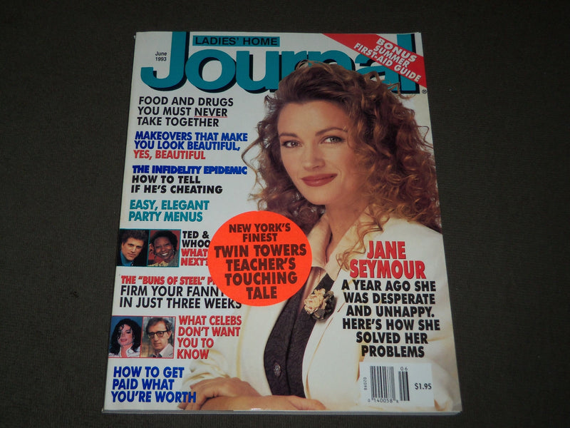 1993 JUNE LADIES' HOME JOURNAL MAGAZINE - JANE SEYMOUR COVER - B 3163