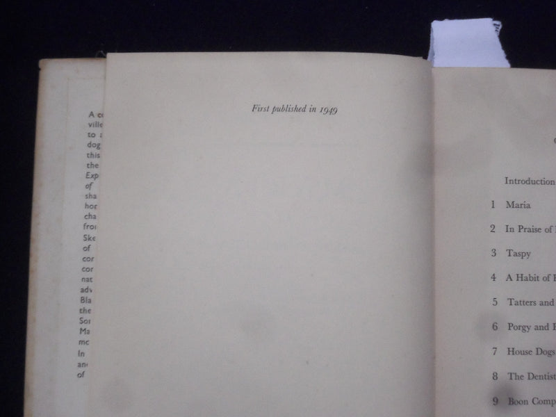1949 MARIA AND SOME OTHER DOGS HARDCOVER BOOK BY SOMERVILLE & ROSS - KD 8742