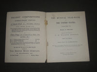 1888-1889 THE MUSICAL YEARBOOK OF THE UNITED STATES VOLUME NO. 6 - J 2532