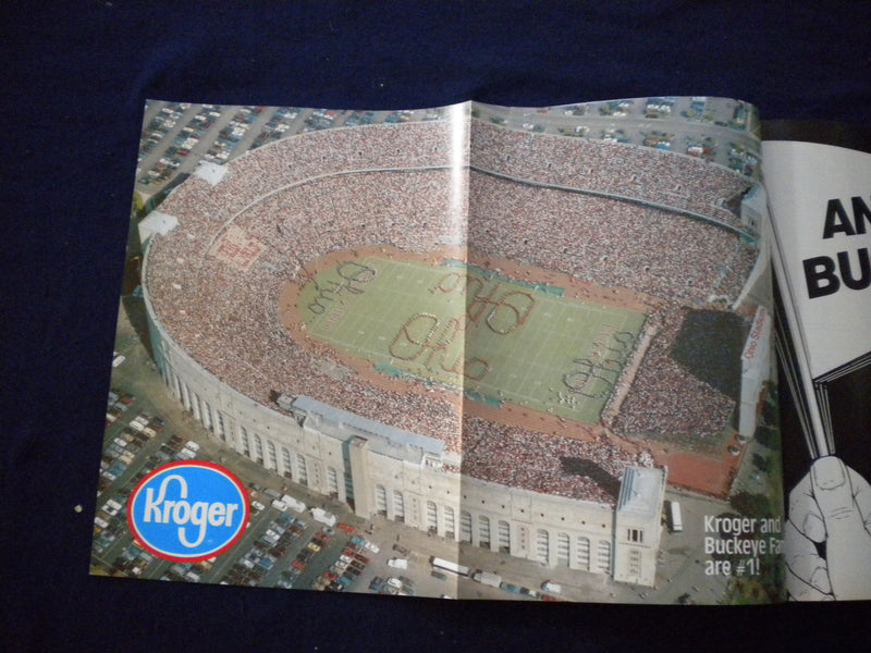 1986 OCTOBER 4 FOOTBALL PROGRAM -OHIO STATE UNIV VS ILLINOIS STATE UNIV-SP 3624Y