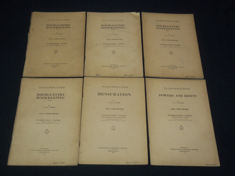 1920-1924 INTERNATIONAL CORRESPONDENCE SCHOOLS INSTRUCTIONS LOT OF 18 - O 2825B