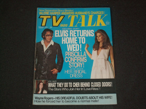 1975 AUGUST TV RADIO TALK MAGAZINE - ELVIS PRESLEY RETURNS HOME TO WED - ST 6276