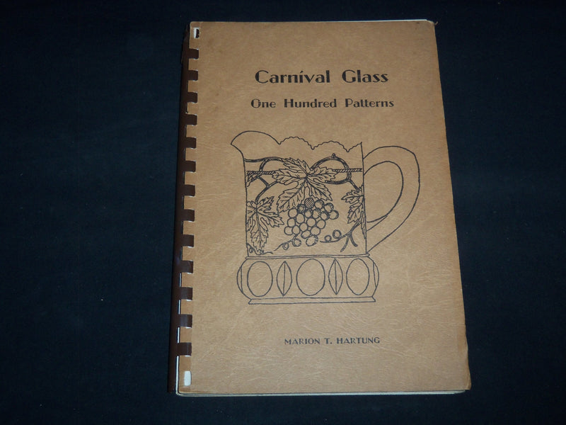 1960 CARNIVAL GLASS ONE HUNDRED PATTERNS BOOK BY MARION T. HARTUNG - J 9119