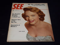 1955 SEPTEMBER SEE MAGAZINE - TERRY MOORE FRONT COVER - E 20024