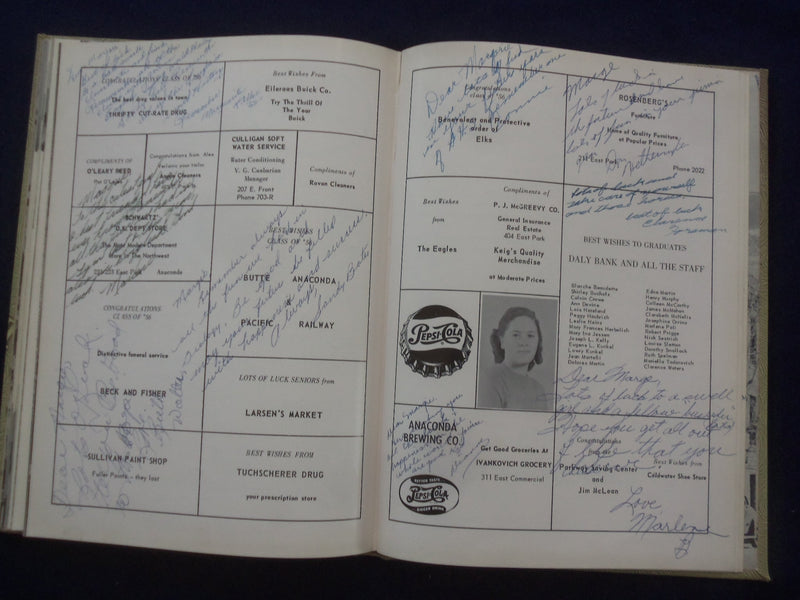 1956 THE BIG STACK ANACONDA HIGH SCHOOL YEARBOOK - ANACONDA, MONTANA - YB 3220