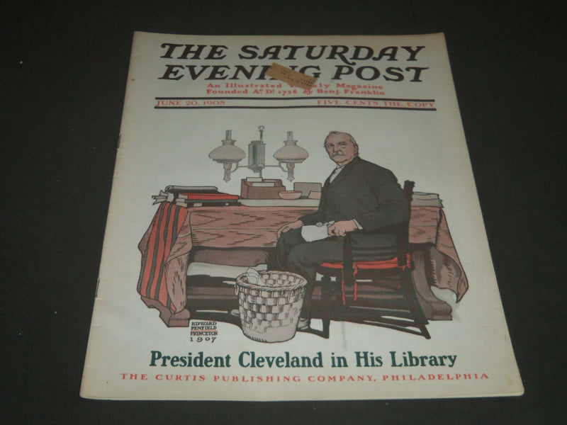 1908 JUNE 20 THE SATURDAY EVENING POST MAGAZINE - EDWARD PENFIELD COVER - SP 842