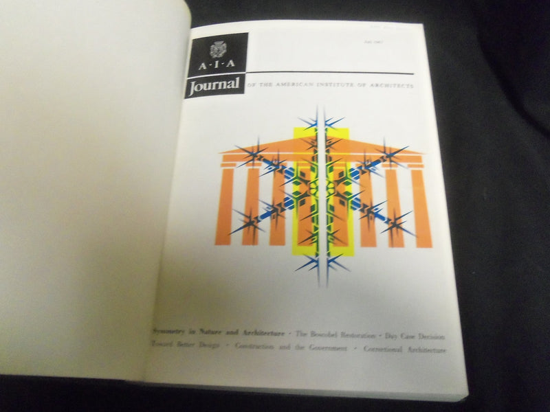 1961 AMERICAN INSTITUTE OF ARCHITECTS 2 BOUND VOLUMES - NICE PHOTOS - R 854